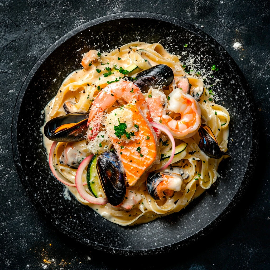 Паста с морепродуктами — доставка в Казани, 3 Самурая