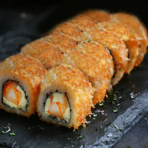 Чизу жареный с креветкой